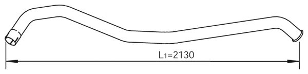DINEX 53747 Exhaust Pipe